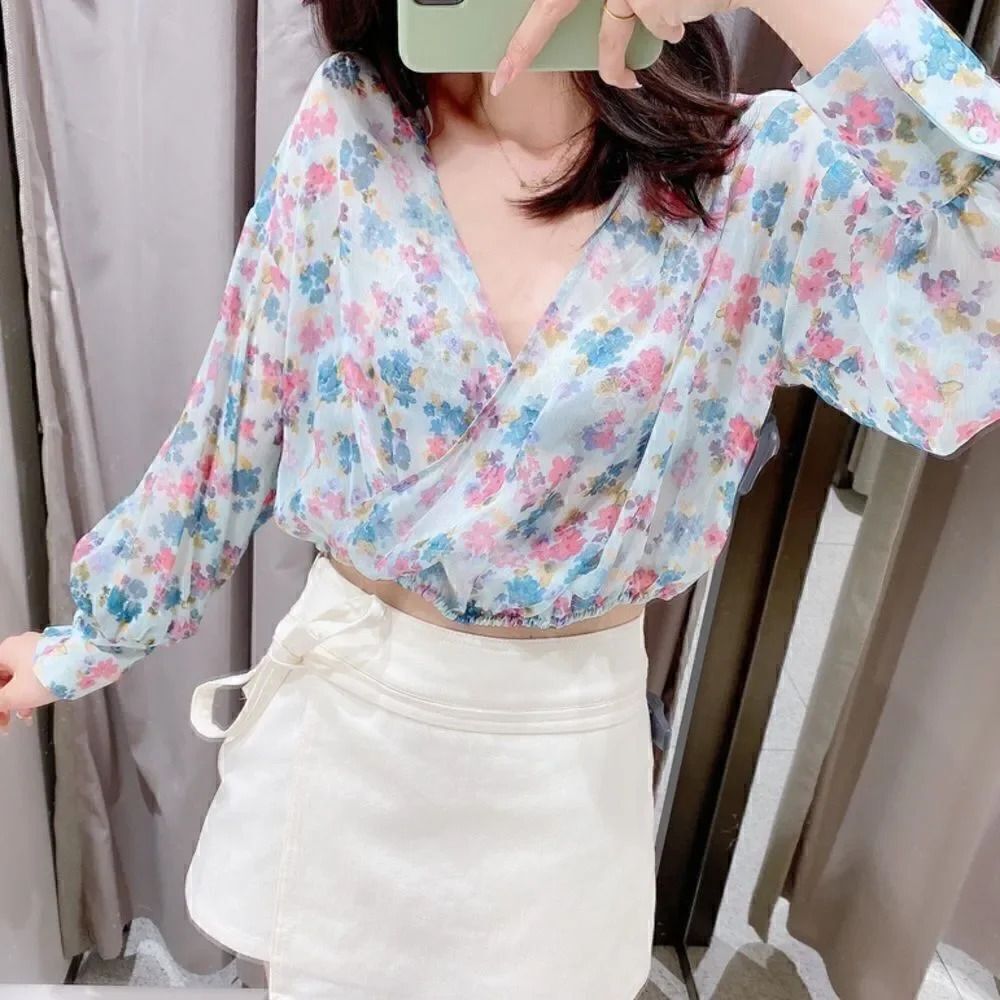 ZARA FLORAL PRINT BLOUSE